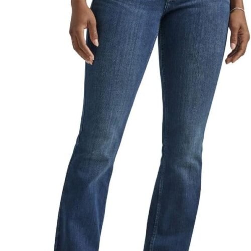Stylish Mid-Waisted Slight-Flare Bootcut Jeans